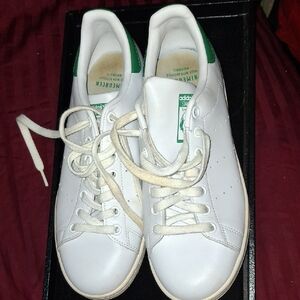 adidas White and Green Men's Shoes